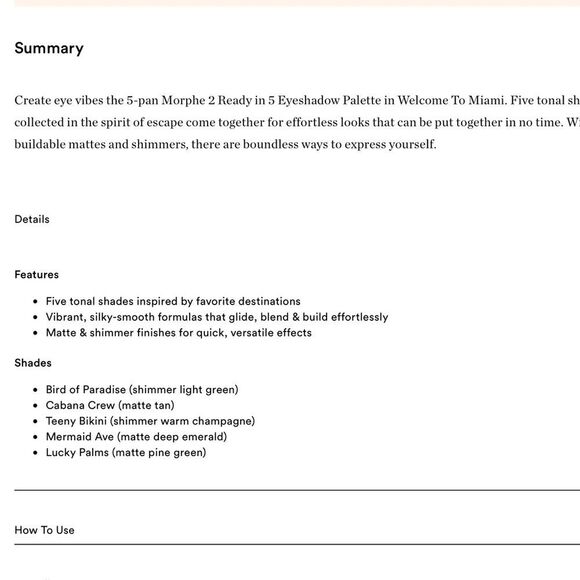 Morphe 2 Ready In 5 Eyeshadow Palette - Picture 9 of 9